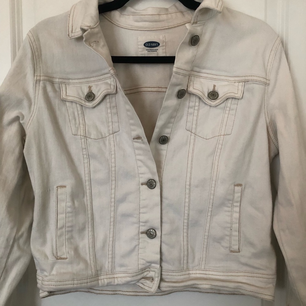 Old Navy White Denim Jacket - Picture 5 of 8